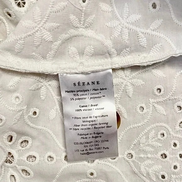 Sézane Roni Blouse – Size 36 (US 4) ✨ New with Tags ✨ - Picture 4 of 10